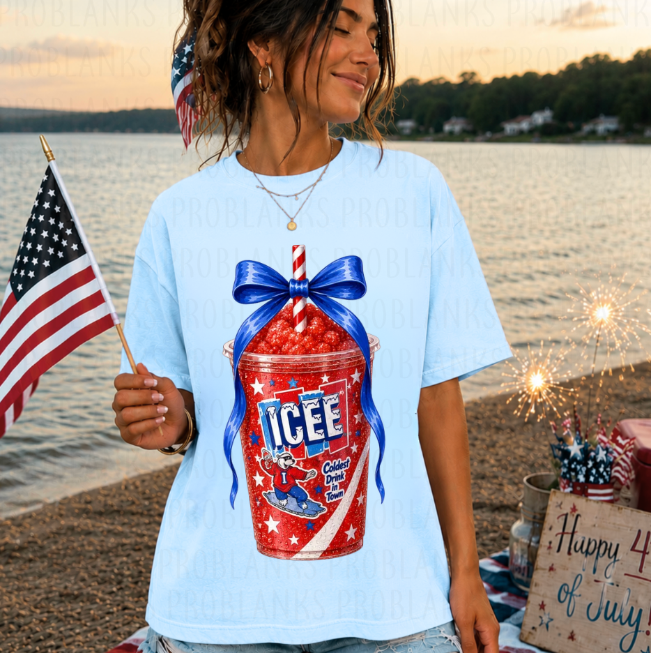 Single Patriotic ICEE #6831 - Ready to Press DTF Transfer Full Color