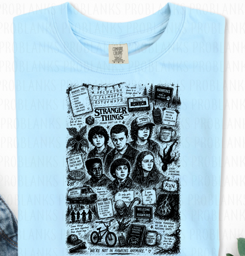 Stranger Things Collage #6885 - Ready to Press DTF Transfer Full Color