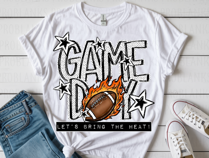 Football Game Day #6959 - Ready to Press DTF Transfer Full Color