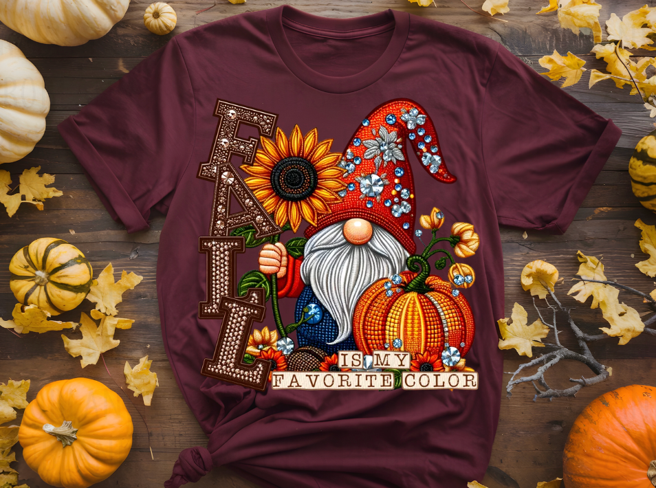 Fall Is My Favorite Color - $2 Transfer Thursday - ADULT 11 Inch Transfer