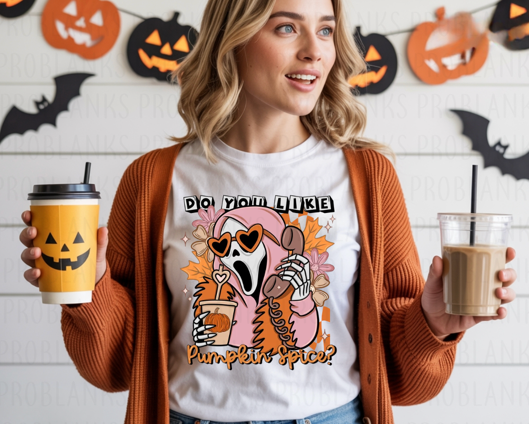 Ghostface - Do You Like Pumpkin Spice? - $2 Transfer Thursday - ADULT 11 Inch Transfer