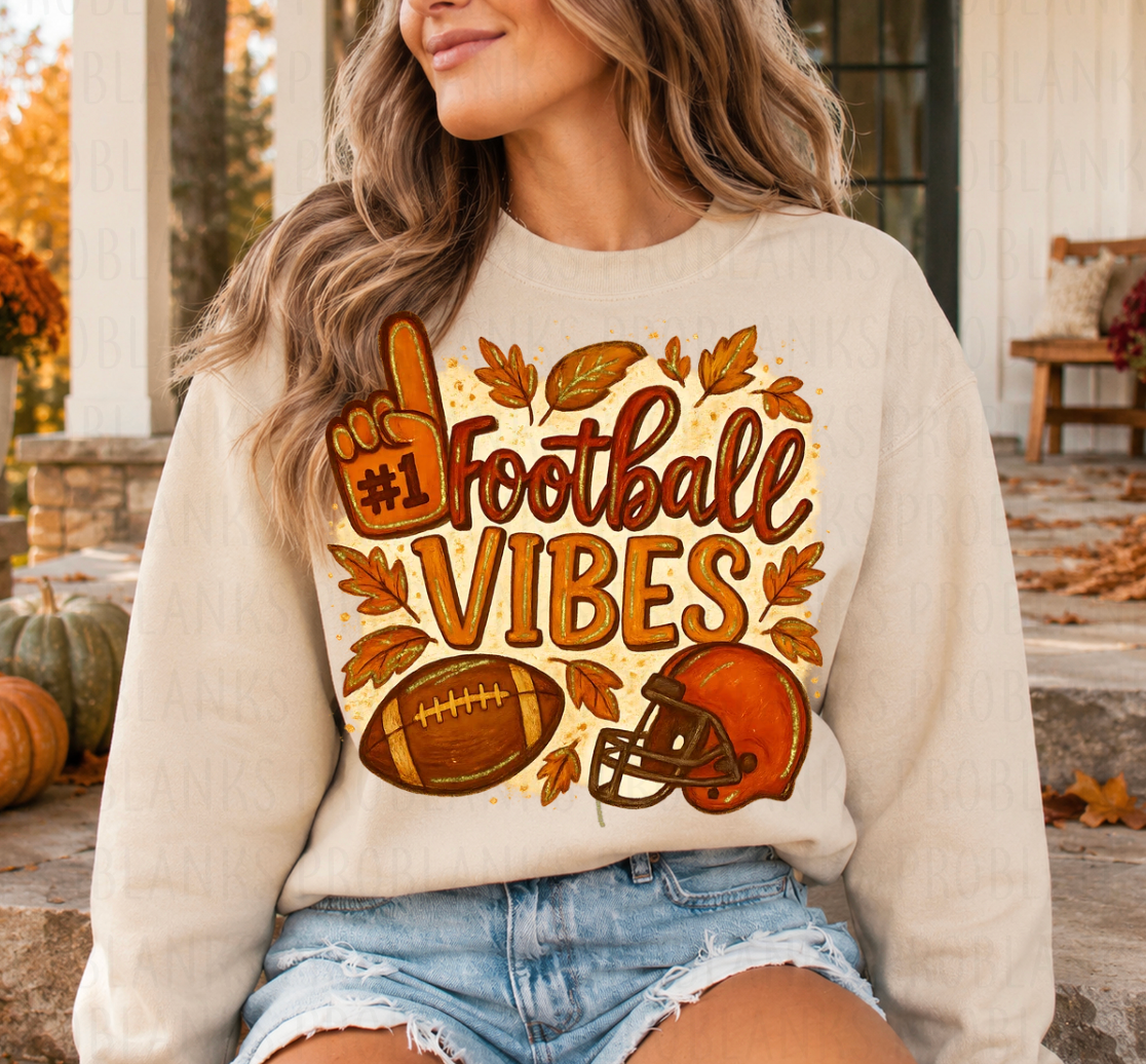 Football Vibes - $2 Transfer Thursday - ADULT 11 Inch Transfer