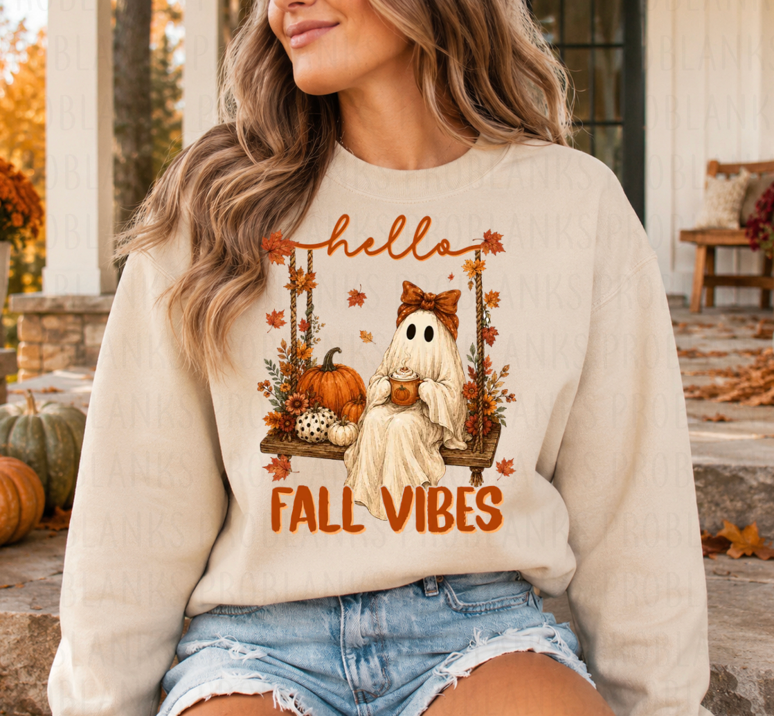 Ghost, Hello Fall Vibes - $2 Transfer Thursday - ADULT 11 Inch Transfer