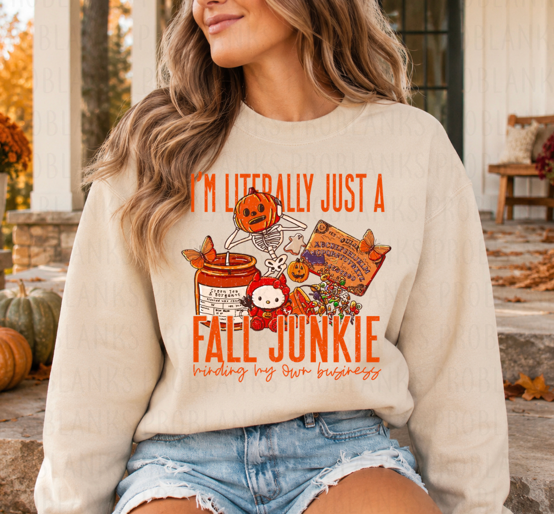 Fall Junkie - $2 Transfer Thursday - ADULT 11 Inch Transfer