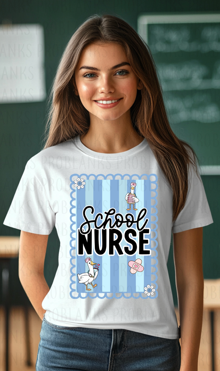 School Nurse Goose - $2 Transfer Thursday - ADULT 11 Inch Transfer
