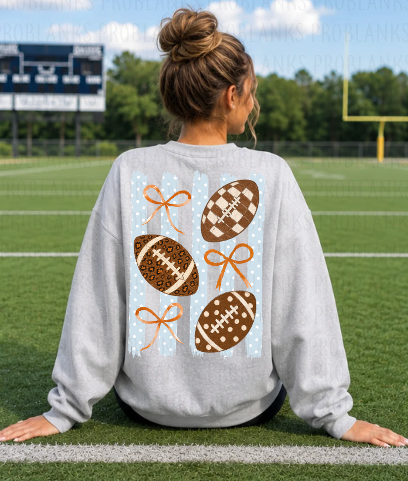 Glam Football #7199 - Ready to Press DTF Transfer Full Color