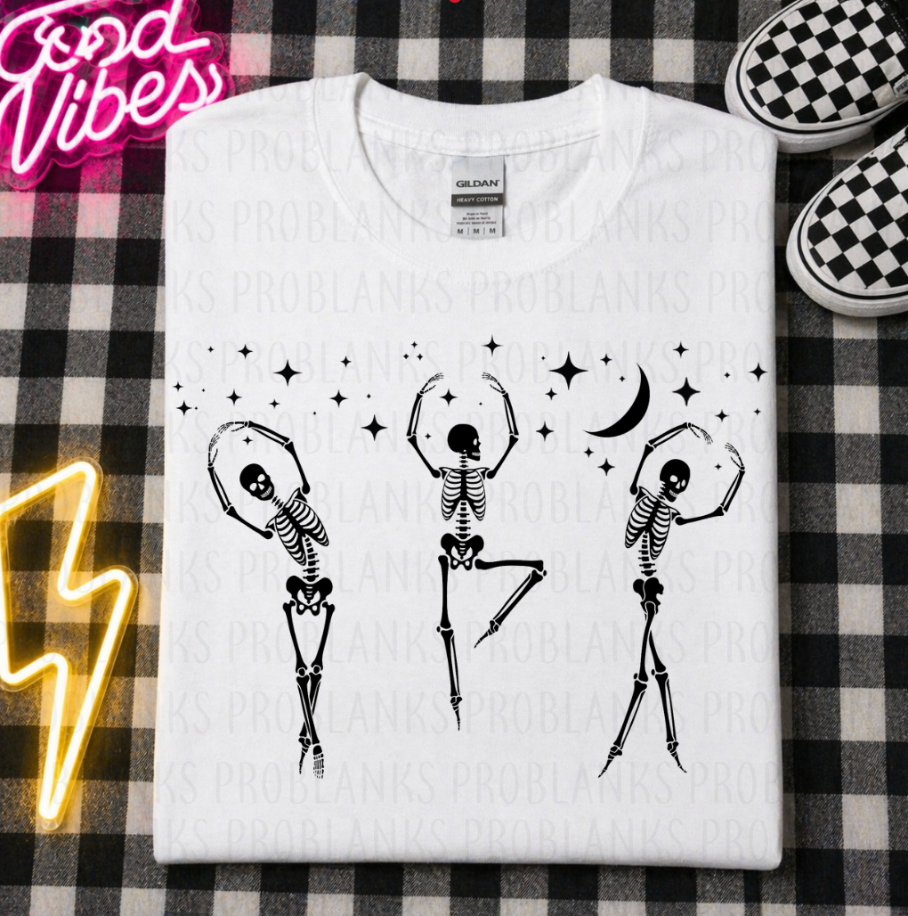 Ballet Dancing Skeletons - $2 Transfer Thursday - ADULT 11 Inch Transfer