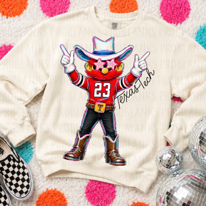 Texas Tech Game Day #7209 - Ready to Press DTF Transfer Full Color