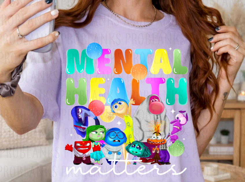 Inside Out / Mental Health Matters - $2 Transfer Thursday - ADULT 11 Inch Transfer