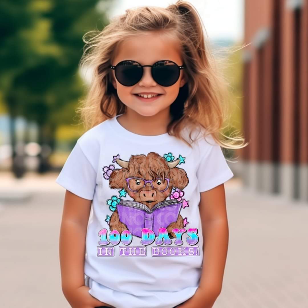 100 Days In The Books #1390 - Ready to Press DTF Transfer Full Color - Pro Blanks