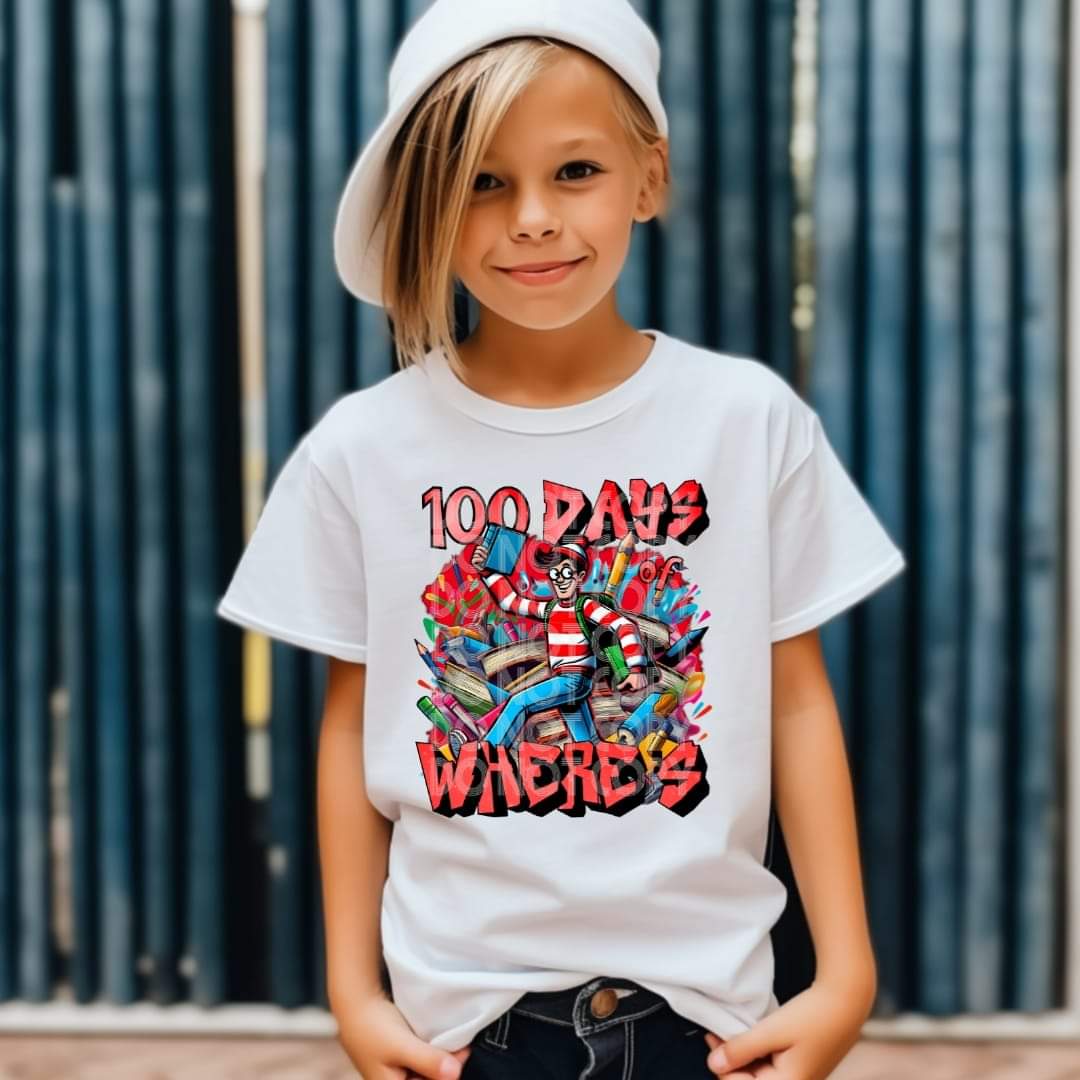 100 Days Of Where's #1441 - Ready to Press DTF Transfer Full Color - Pro Blanks