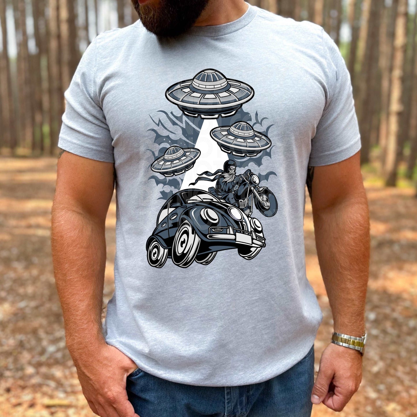 Aliens Are Coming #3274 - Ready to Press DTF Transfer Full Color - Pro Blanks