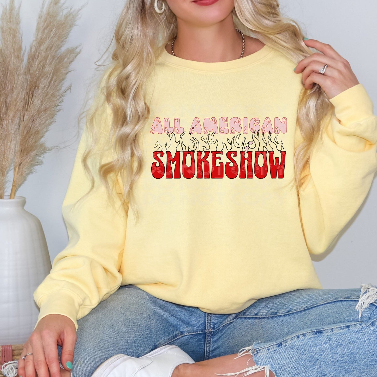 All American Smokeshow #4160 - Ready to Press DTF Transfer Full Color - Pro Blanks