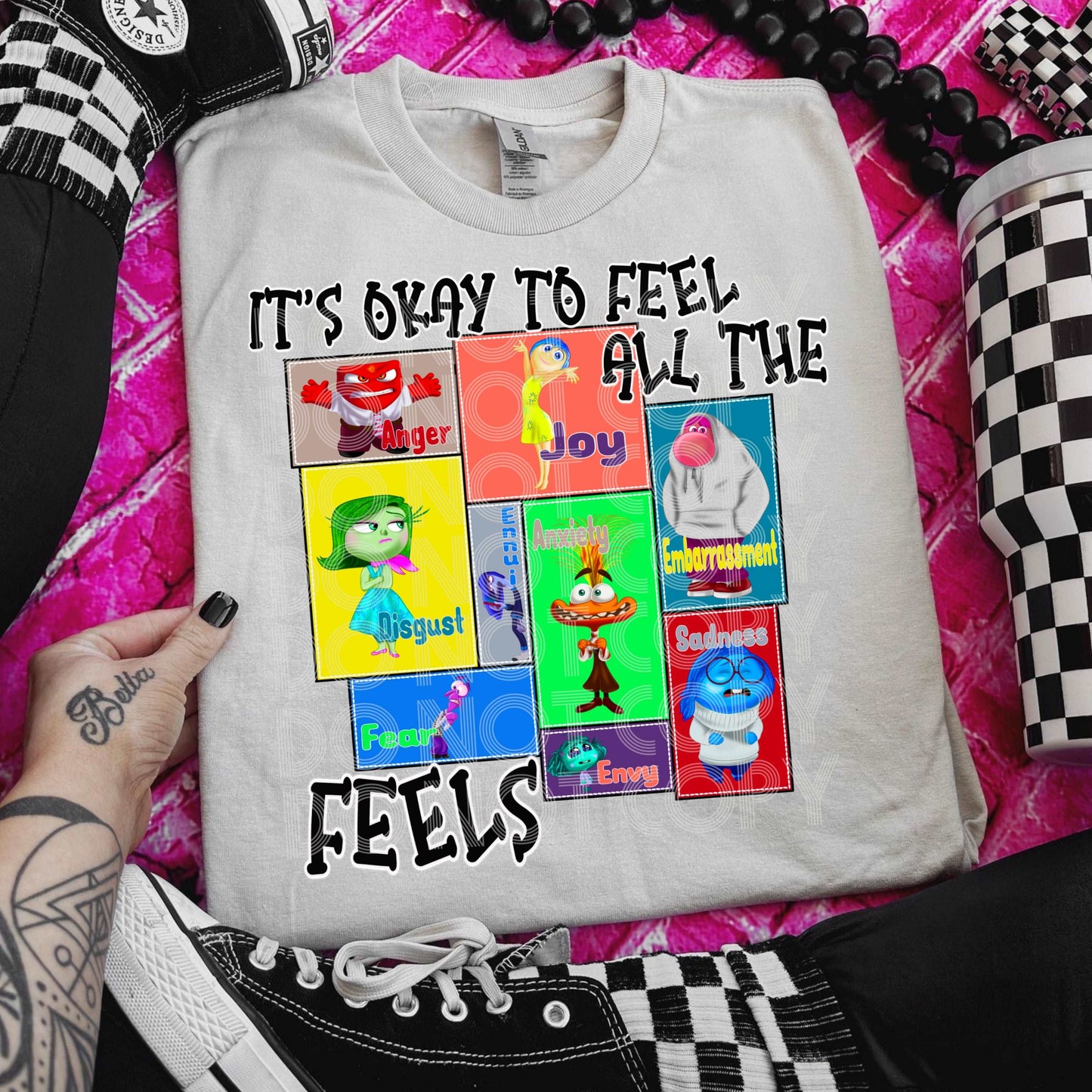 All The Feels #3473 - Ready to Press DTF Transfer Full Color - Pro Blanks