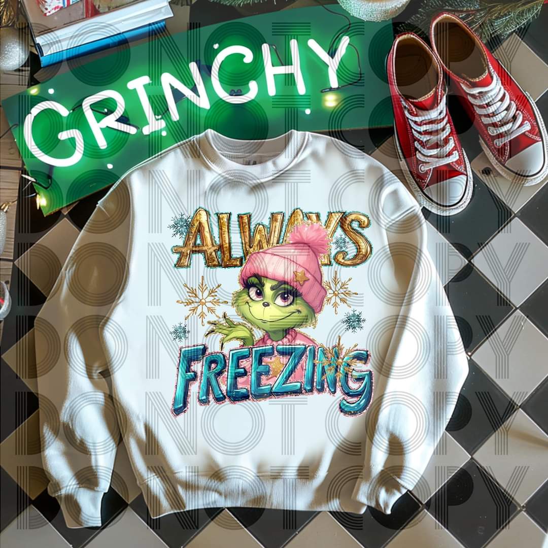 Always Freezin #4098 - Ready to Press DTF Transfer Full Color - Pro Blanks