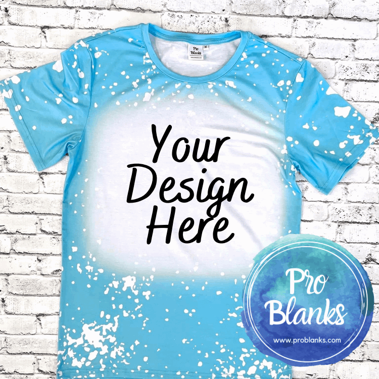Aqua Faux Bleach Mock-Up Digital Download - Pro Blanks