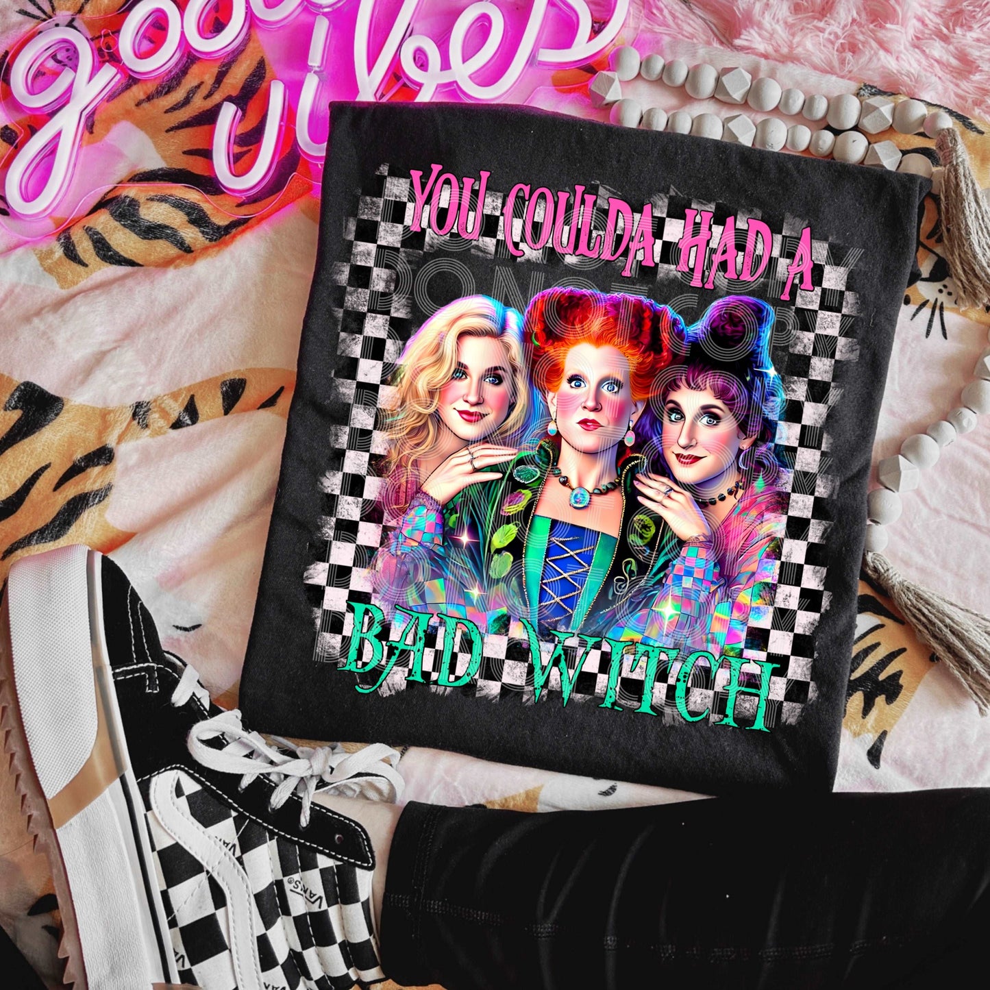 Bad Witch #3420 - Ready to Press DTF Transfer Full Color - Pro Blanks