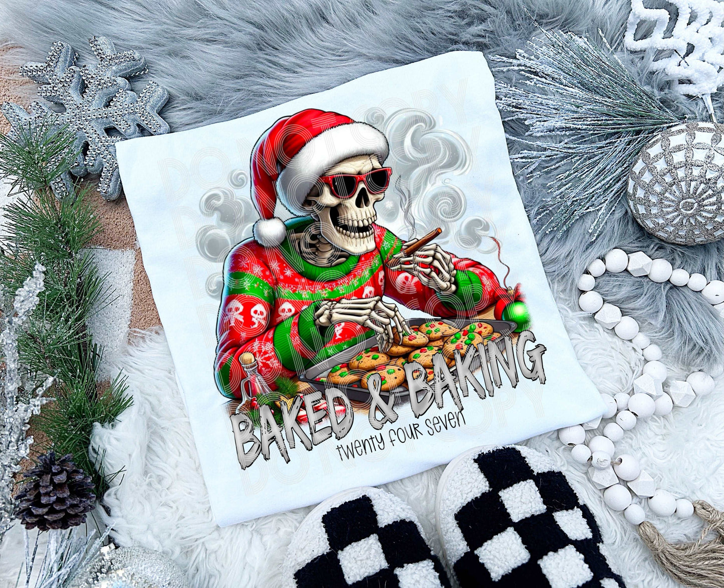 Baked & Baking #4011 - Ready to Press DTF Transfer Full Color - Pro Blanks