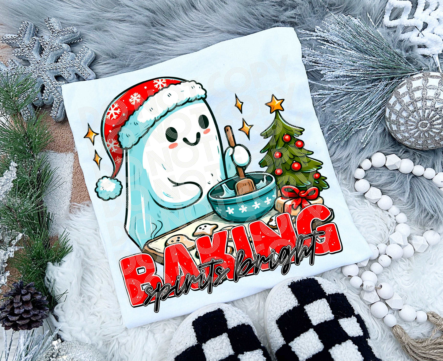 Baking Spirits Bright #3954 - Ready to Press DTF Transfer Full Color - Pro Blanks