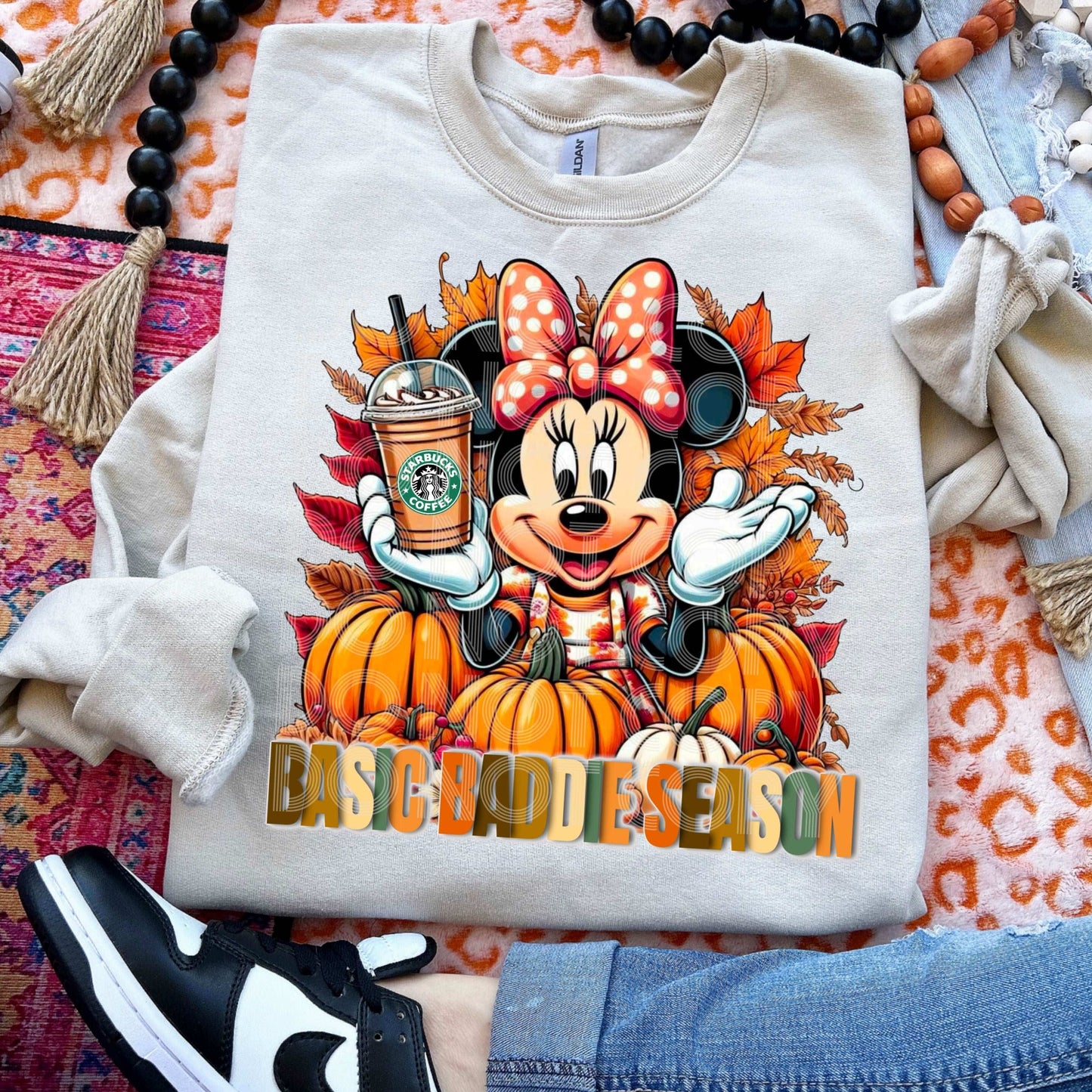 Basic Baddie Season Mouse #3633 - Ready to Press DTF Transfer Full Color - Pro Blanks