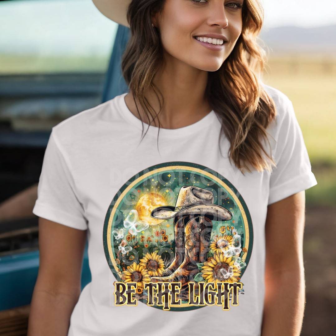 Be The Light #1902 - Ready to Press DTF Transfer Full Color - Pro Blanks