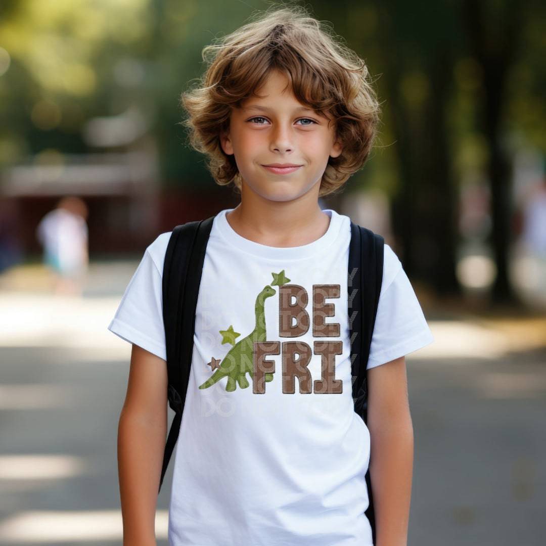 BFF Dinosaur #1268 - Ready to Press DTF Transfer Full Color - Pro Blanks
