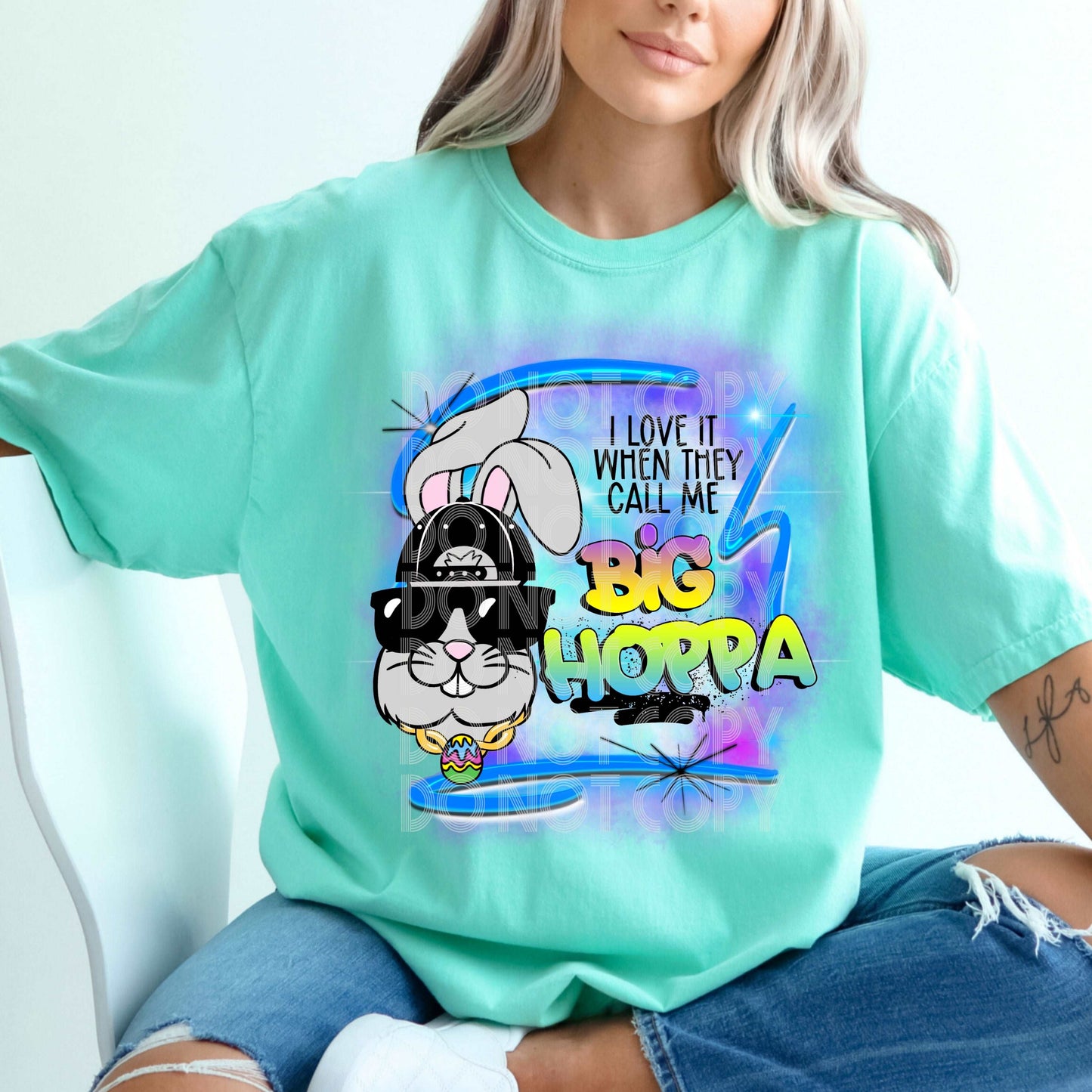 Big Hoppa #1639  - Ready to Press DTF Transfer Full Color - Pro Blanks