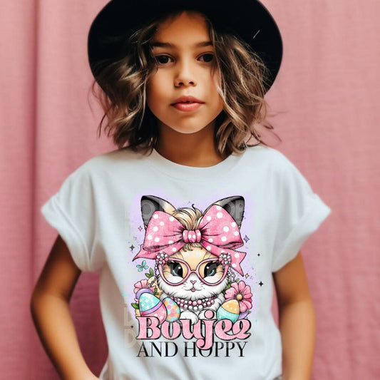 Boujee And Hoppy #1732 - Ready to Press DTF Transfer Full Color - Pro Blanks