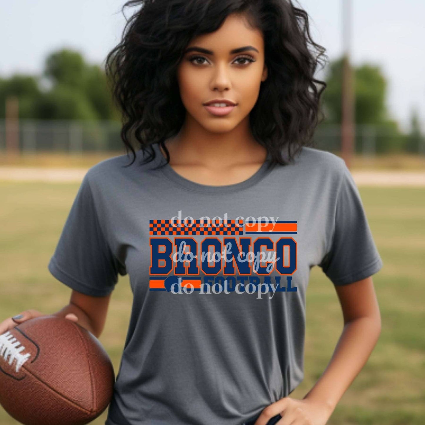 Bronco Football- Ready to Press DTF Transfer Full Color - Pro Blanks