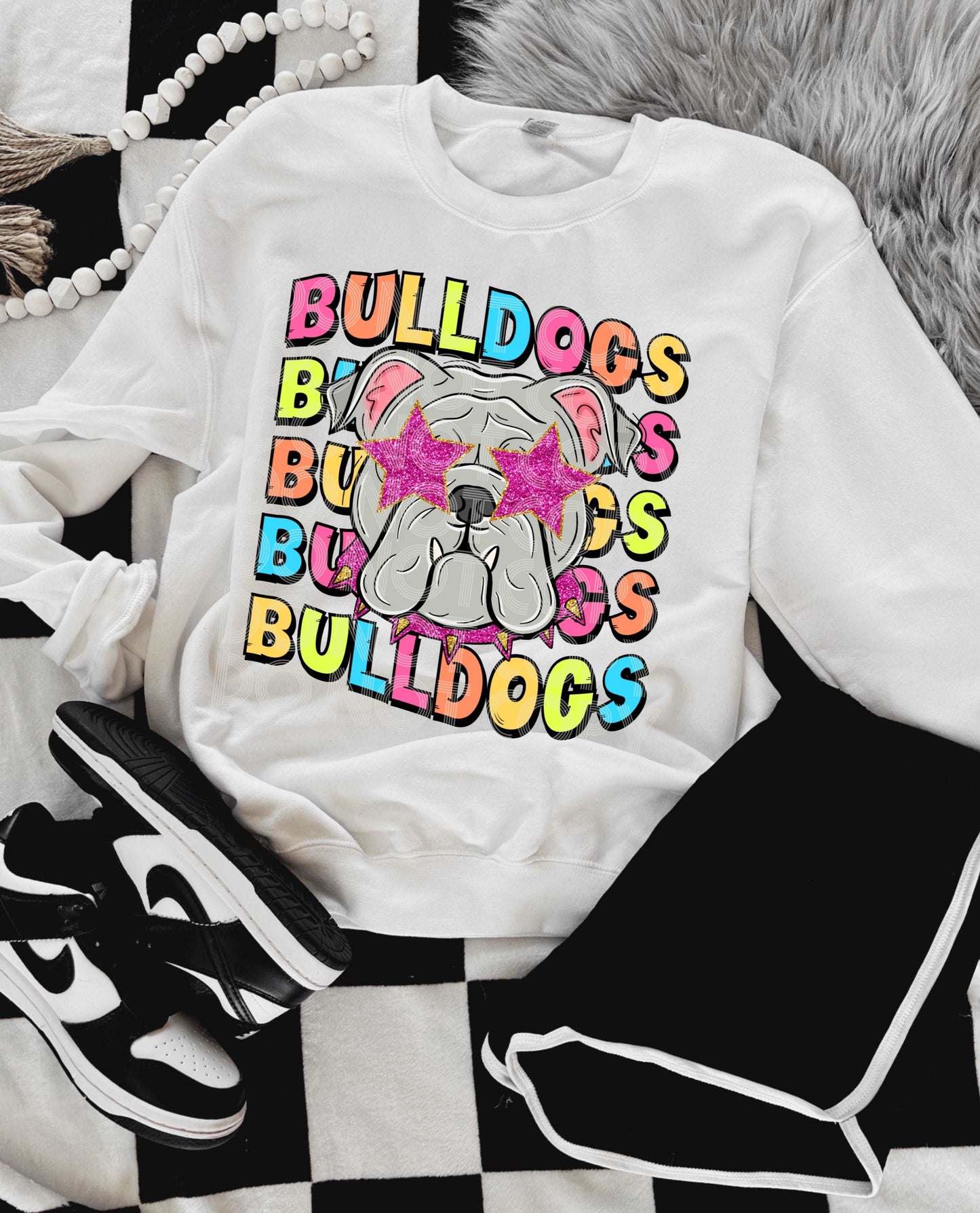 Bulldogs #3978 - Ready to Press DTF Transfer Full Color - Pro Blanks