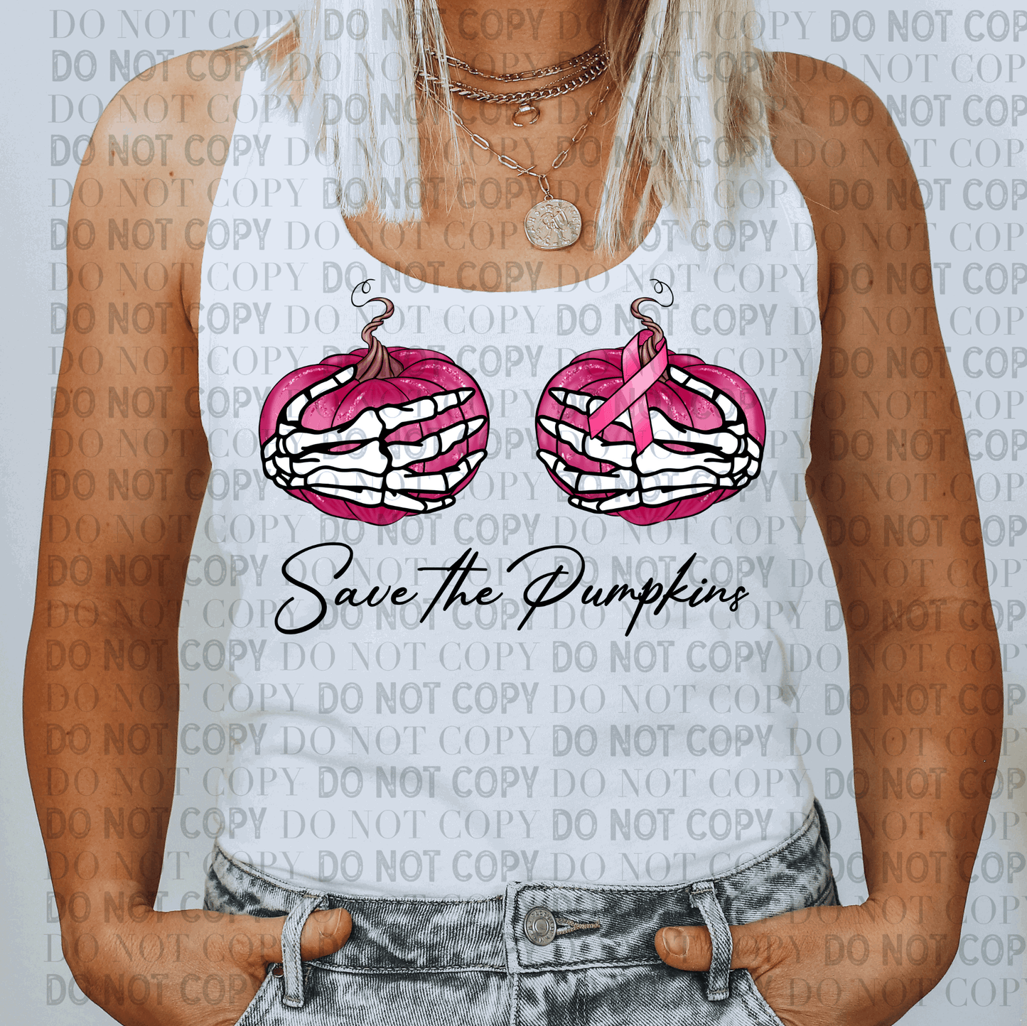 Cancer Awareness Save The Pumpkins- Ready to Press DTF Transfer Full Color - Pro Blanks