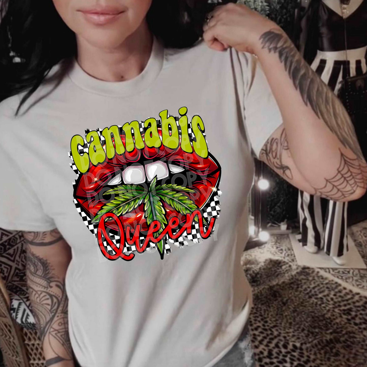 Cannabis Queen #3000 - Ready to Press DTF Transfer Full Color - Pro Blanks