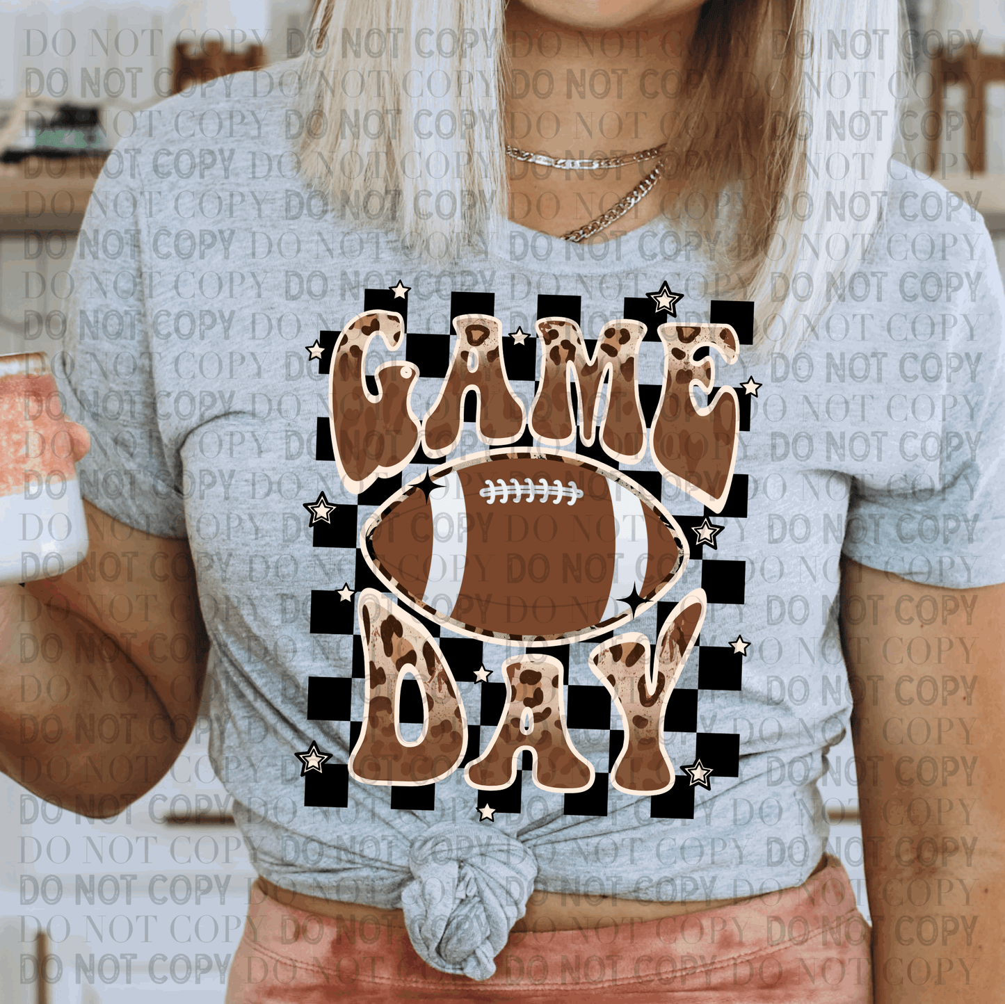 Checkerd Game Day- Ready to Press DTF Transfer Full Color - Pro Blanks