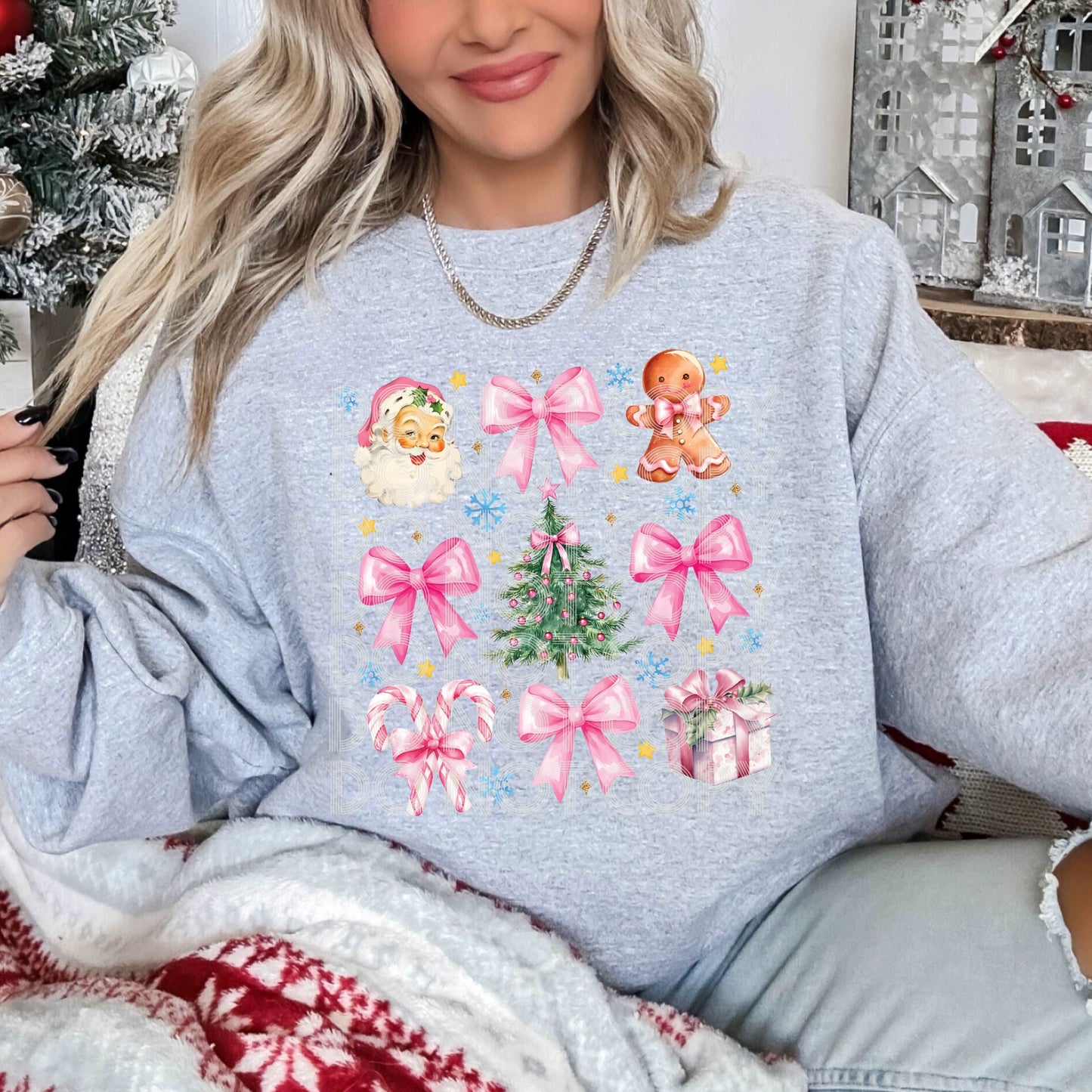 Christmas Coquette #3962 - Ready to Press DTF Transfer Full Color - Pro Blanks