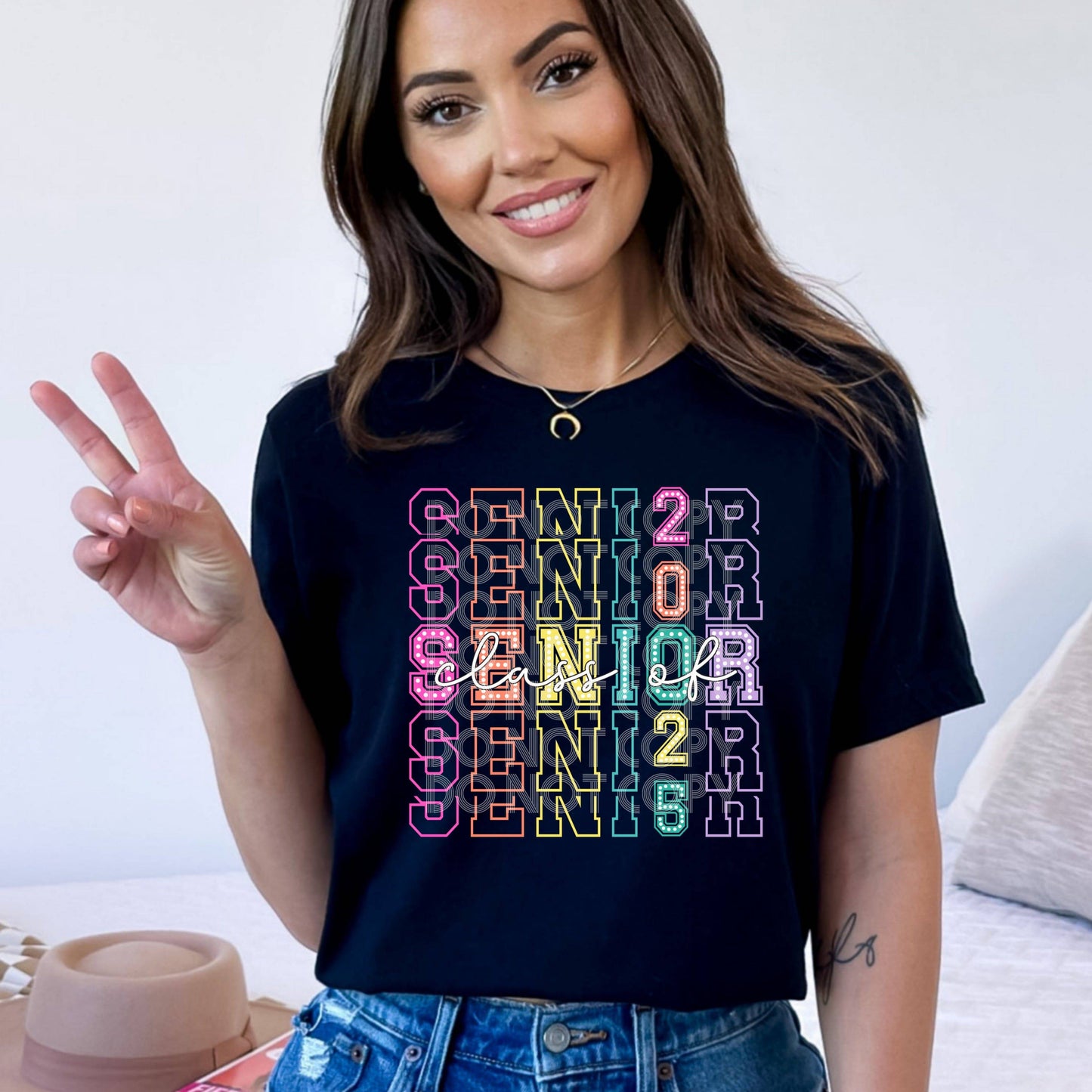 Class Of 2025 Stacked Senior #4067 - Ready to Press DTF Transfer Full Color - Pro Blanks