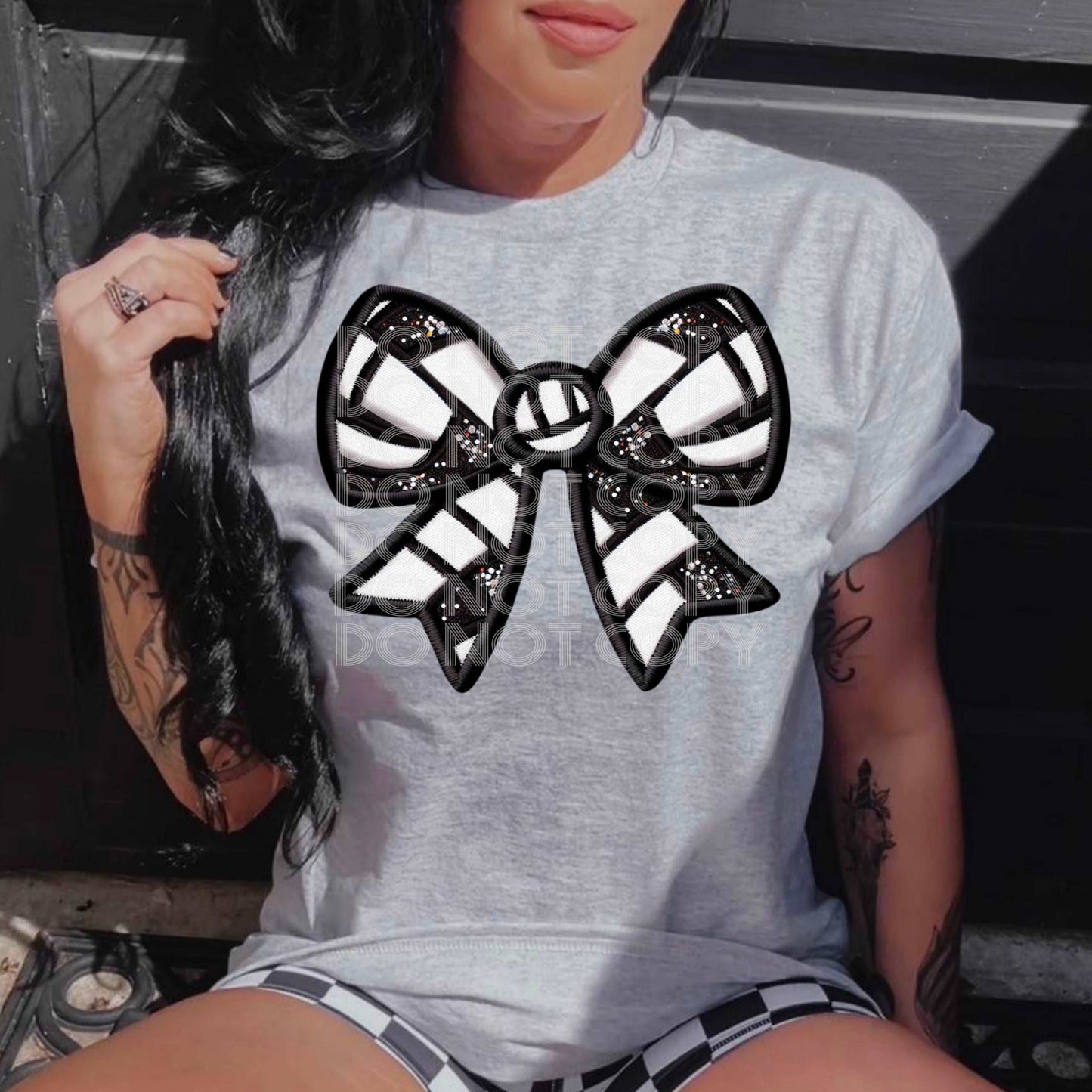 Coquette Bow - Volleyball #3059- Ready to Press DTF Transfer Full Color - Pro Blanks