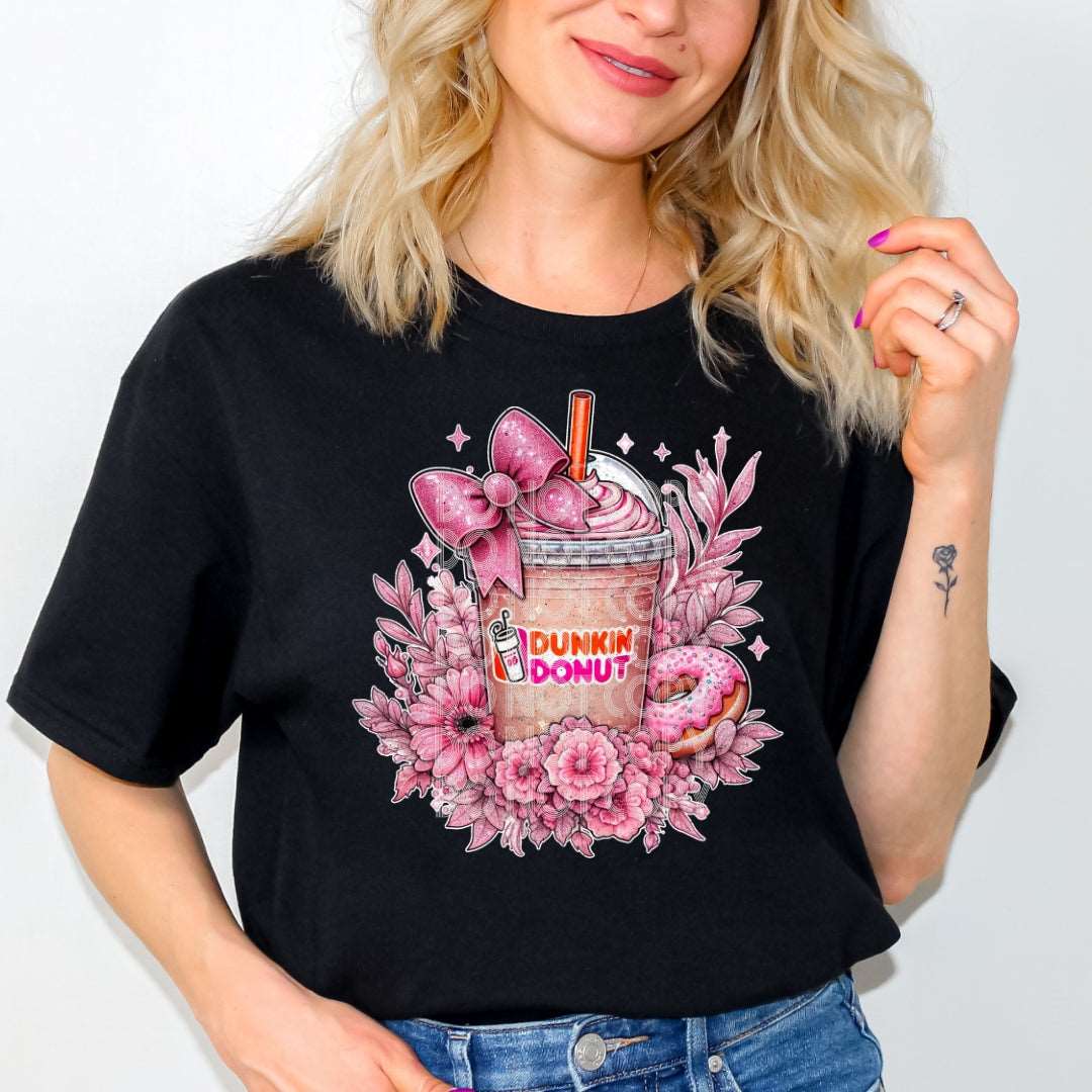 Coquette Dunkin #1834 - Ready to Press DTF Transfer Full Color - Pro Blanks