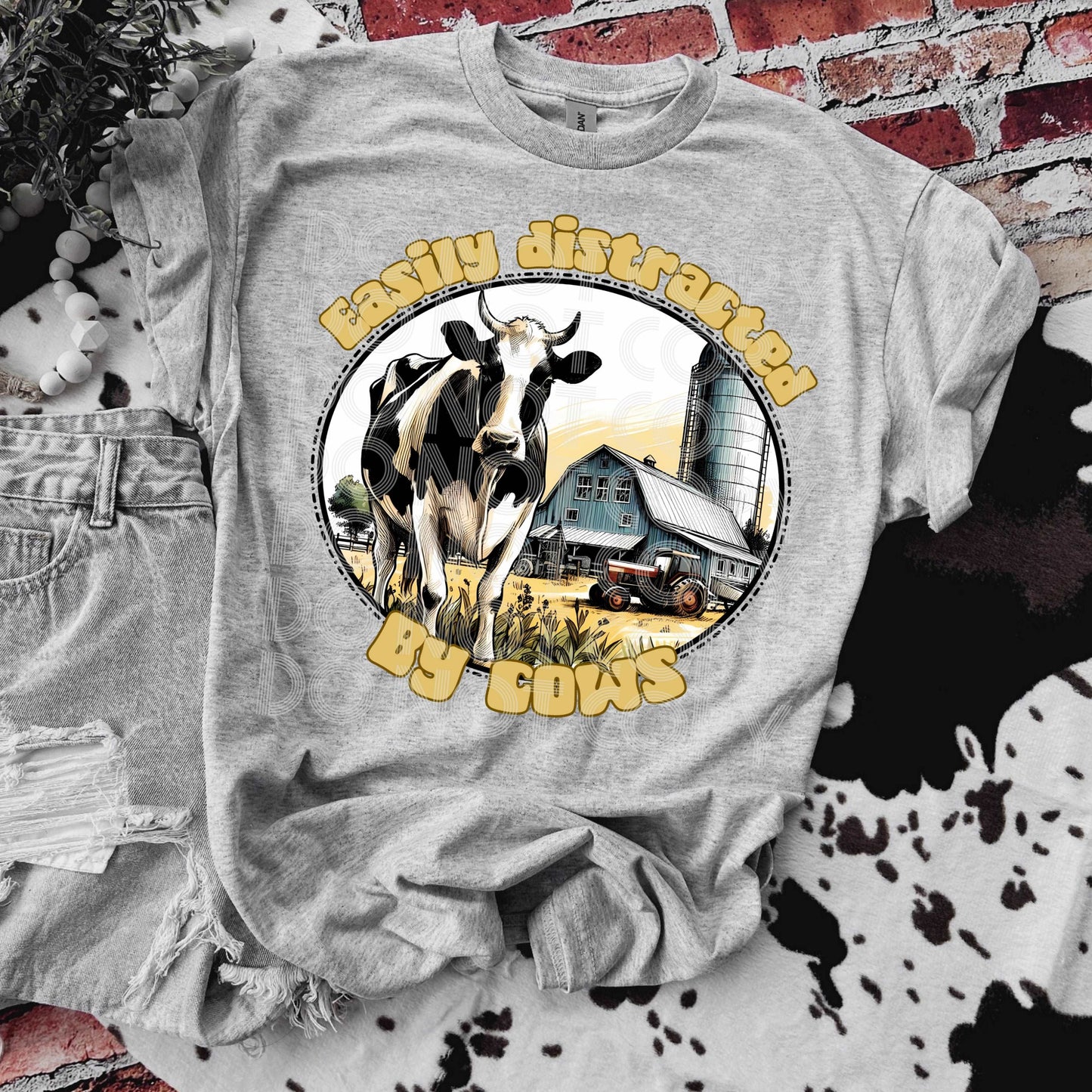 Cows #3338 - Ready to Press DTF Transfer Full Color - Pro Blanks