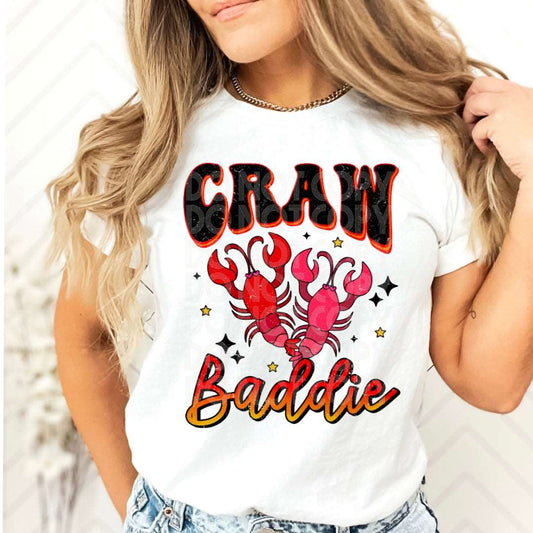 Craw Baddie #1349 - Ready to Press DTF Transfer Full Color - Pro Blanks