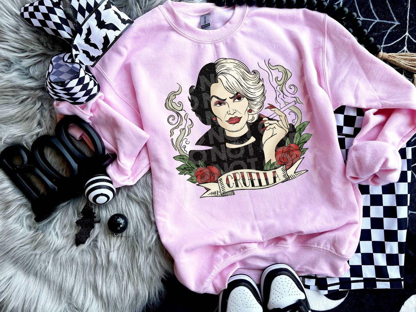 Cruella #3568 - Ready to Press DTF Transfer Full Color - Pro Blanks