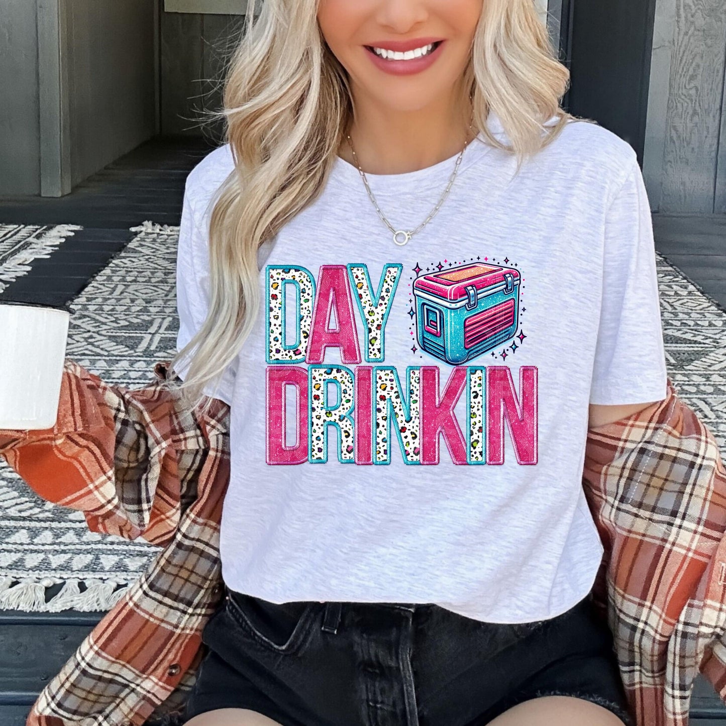 Day Drinkin #4162 - Ready to Press DTF Transfer Full Color - Pro Blanks