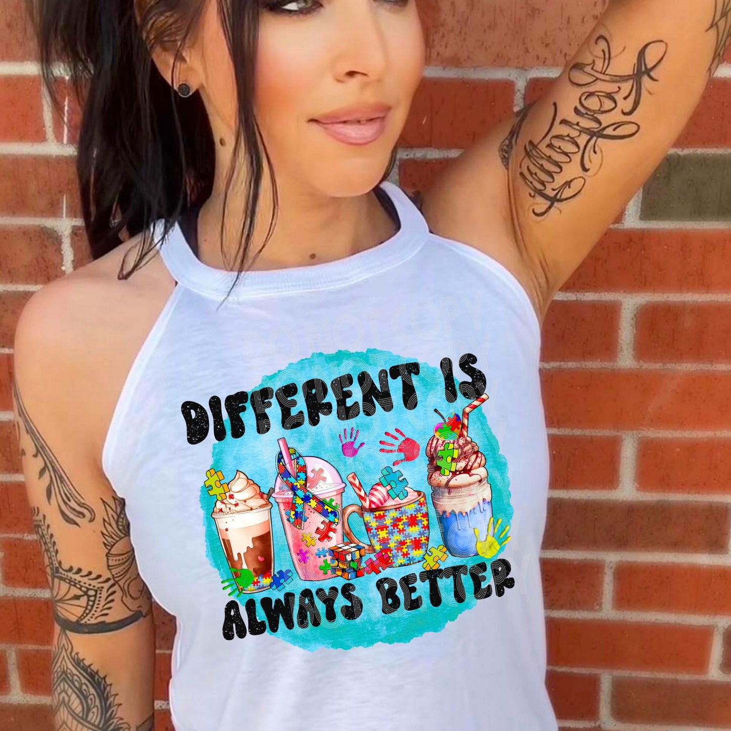 Different Is Better #3189 - Ready to Press DTF Transfer Full Color - Pro Blanks