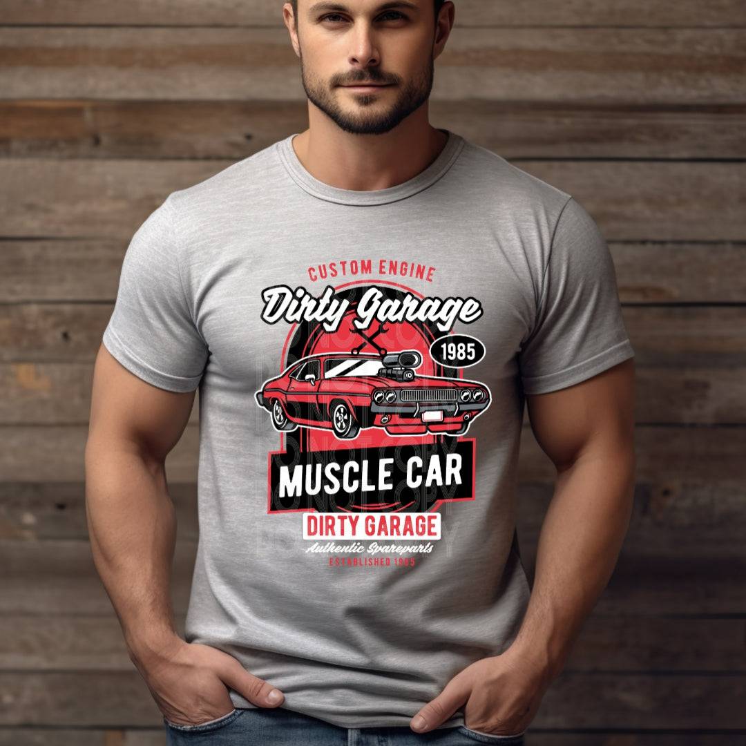 Dirty Garage #1982 - Ready to Press DTF Transfer Full Color - Pro Blanks