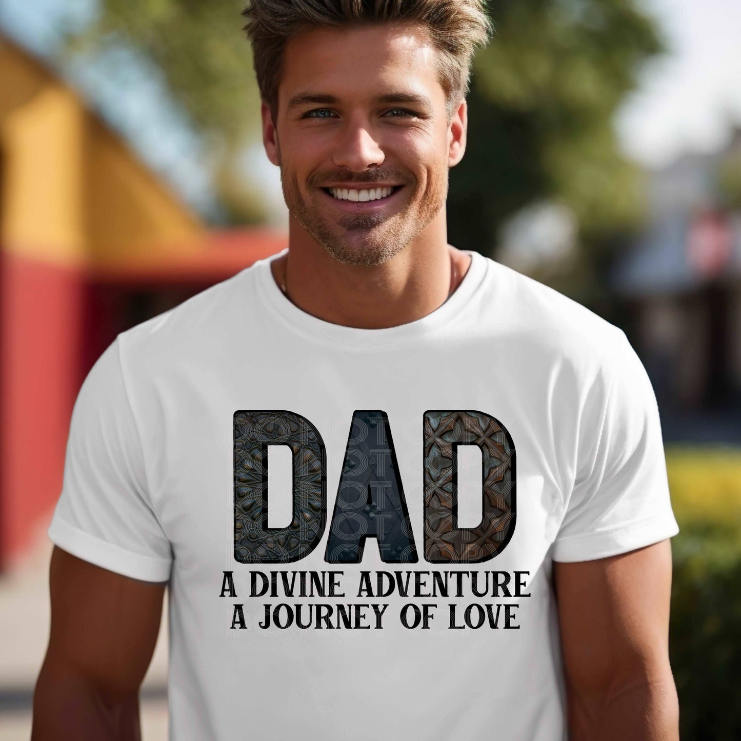 Divine Adventure Dad #3235 - Ready to Press DTF Transfer Full Color - Pro Blanks