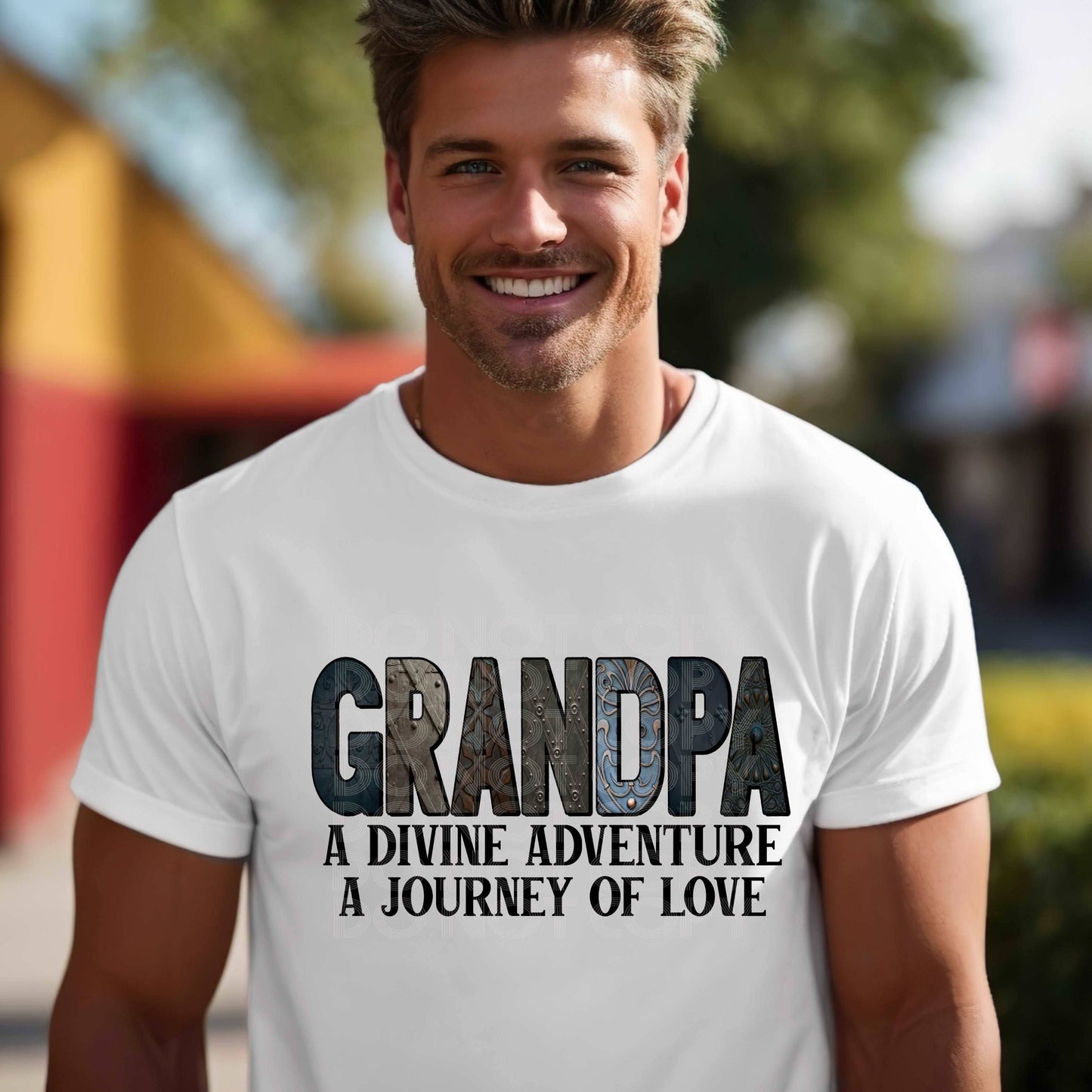 Divine Adventure Grandpa #3236 - Ready to Press DTF Transfer Full Color - Pro Blanks