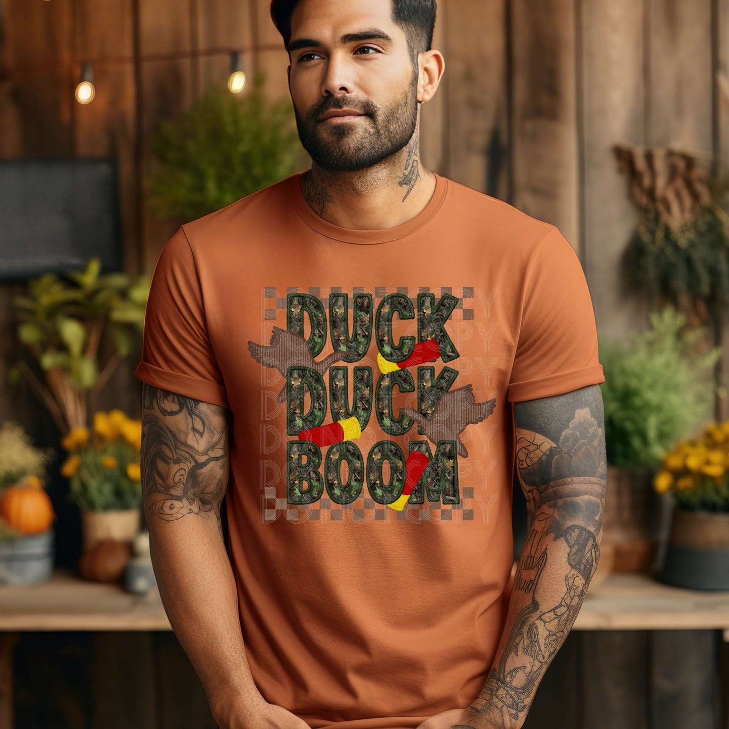 Duck Duck Boom #1106 - Ready to Press DTF Transfer Full Color - Pro Blanks