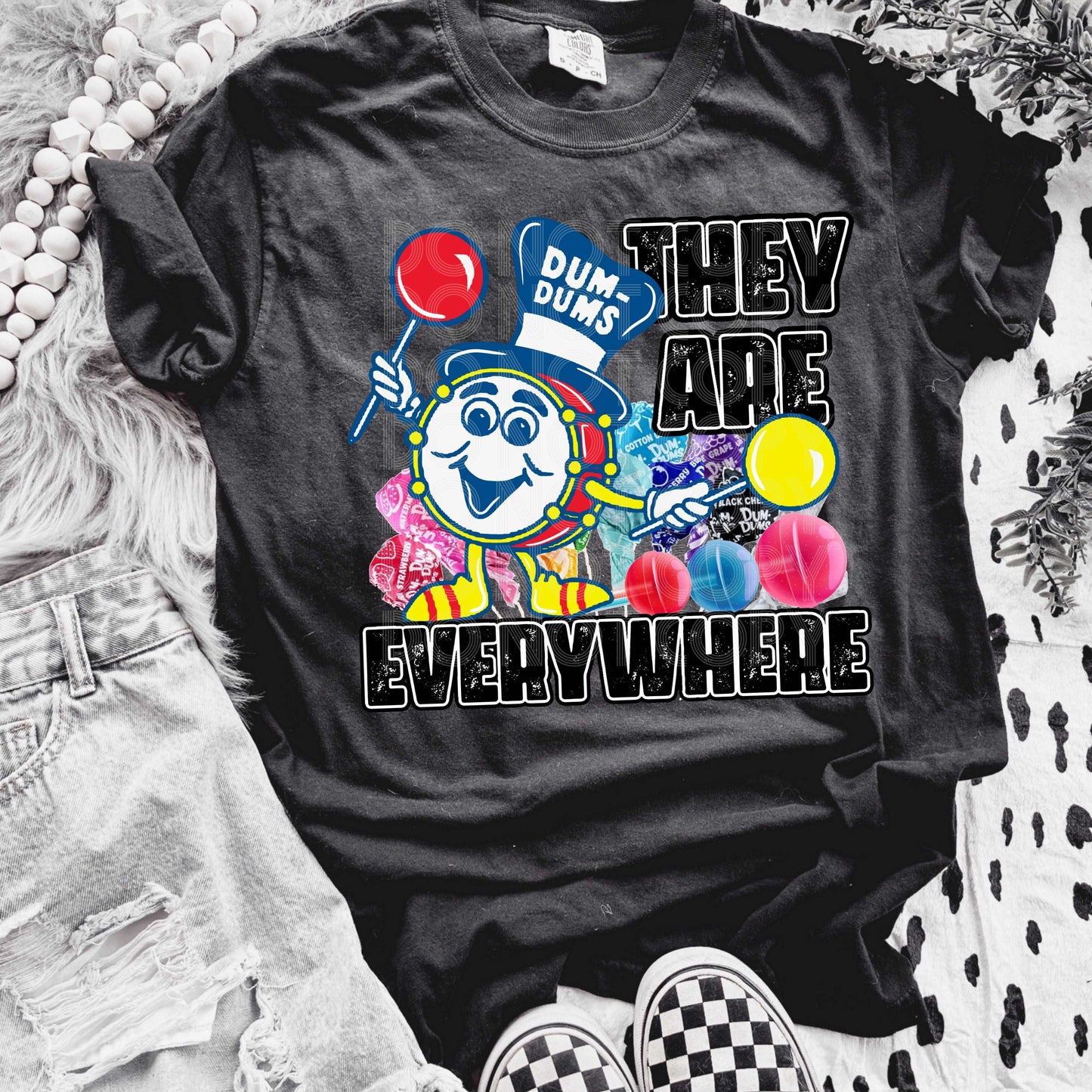 Dum Dums They Are Everywhere #3384 - Ready to Press DTF Transfer Full Color - Pro Blanks