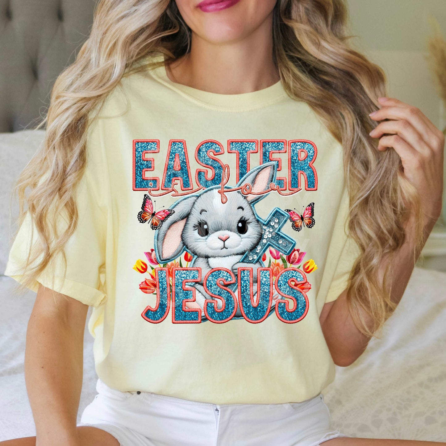 Easter Is For Jesus #1697 - Ready to Press DTF Transfer Full Color - Pro Blanks