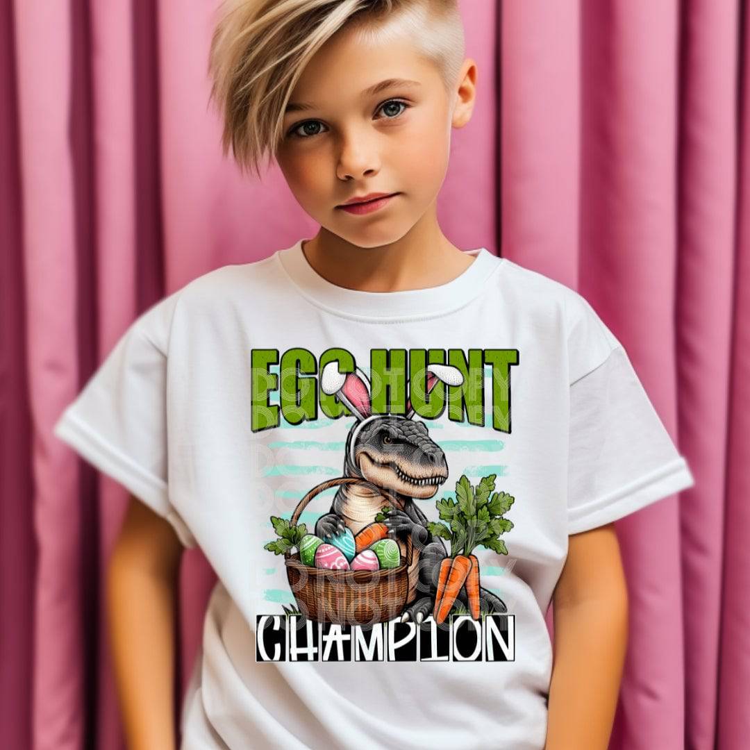 Egg Hunt Champion #1729 - Ready to Press DTF Transfer Full Color - Pro Blanks