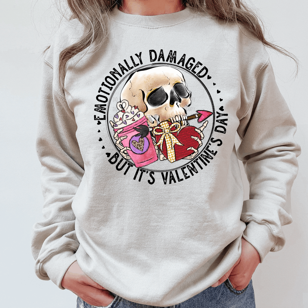 Emotionally Damaged - Ready to Press DTF Transfer Full Color - Pro Blanks